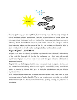 That was pretty easy, you may say! Well, that was a very basic and elementary example of
concept attainment. Concept Attainme