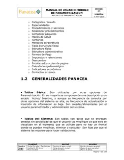 MANUAL DE USUARIO MODULO 
DE PARAMETRIZACION 
MODULO DE PARAMETRIZACION 
CÓDIGO: 
03 
VERSIÓN: 
V Abril-2010 
 
 
ELABORÓ
