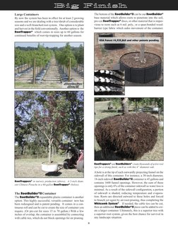 The bottom of the RootBuilder®II can be our RootBuilder®
base material which allows roots to penetrate into the soil,
pre-c
