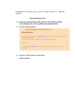 Verifiquemos  este  proceso  para  lo  cual  es  preciso  resolver  los   siguientes
ejercicios. 
Guía de Laboratorio N° 02
1