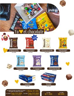 Yo
el chocolate
$11.500
$9.500
Bianchi Chocosnacks
Mini Malteada Chocolate
Bianchi Chocosnacks
Nuggets Hojuelas
Bianchi Barra