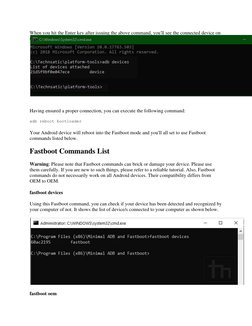 Fastboot Commands Guide for Android | PDF | Booting | Android ...