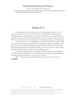 Total Body Reboot & Cleanse
Cleansing Ritual Guidebook
10. Use Young Living essential oils that support the liver: Release, J