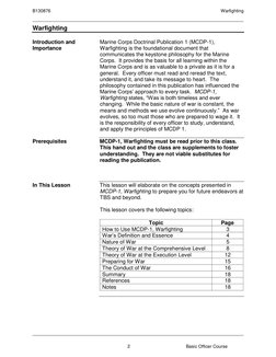 USMC Warfighting Principles Overview | PDF | Maneuver Warfare ...