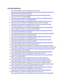 Cisco Viptela SDWAN Overview Guide | PDF | Cisco Systems ...