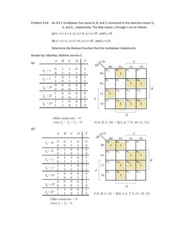 Implementing Boolean Functions with MUX | PDF