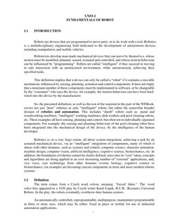 Introduction to Robotics Fundamentals | PDF | Robot | Robotics