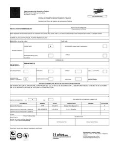 Superintendencia de Notariado y Registro
Ministerio del Interior y de Justicia 
República de Colombia
F-01-GR-GSR-2009
OFICIN