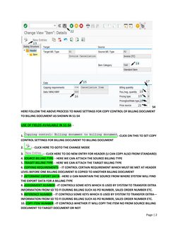 Copy Control for Billing Documents in SAP | PDF | Pricing | Business