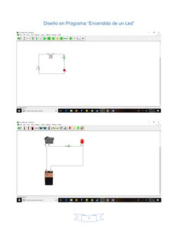 5
Diseño en Programa “Encendido de un Led”
