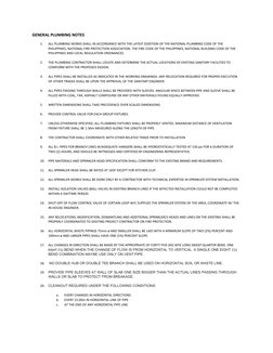 Plumbing Code Notes General Plumbing Notes and Specifications | PDF | Plumbing | Fire ...