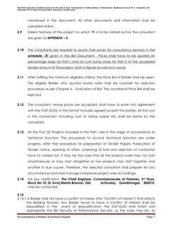 Third Party Inspection & Quality Assurance for the work of  Part I “Development of  Fishing Harbour  at Navabundar ,Madhawad,