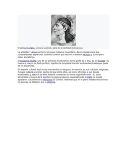 (https://commons.wikimedia.org/wiki/File:Lempira.jpg)El cacique (https://es.wikipedia.org/wiki/Cacique) Lempira, un icono na