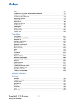 - 2 -
Tabs
301
Customizing Parts, Faces, and Features: Appearance
302
Feature and Part Lists
312
Customizing Parts: Materials