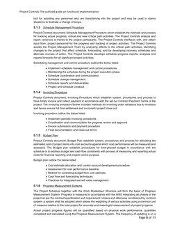 Project Controls-The outlined guide on functional implementation  
 
Page 8 of 11 
 
tool for assisting any personnel who ar