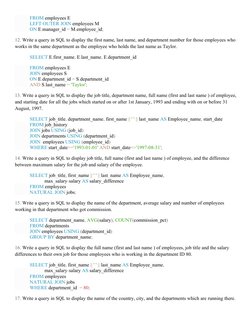 SQL Joins Practice Exercises | PDF | Sql | Computer Data