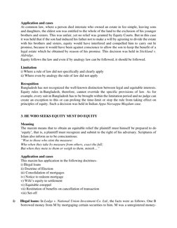 Understanding Equity Maxims in Law | PDF | Mortgage Law | Equity (Law)
