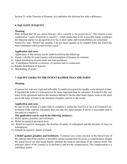 Understanding Equity Maxims in Law | PDF | Mortgage Law | Equity (Law)