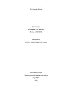 Técnicas de Boxeo
Elaborado por:
Miguel Angel Lota Gonzalez
Código: 1233908992
Presentado a:
Profesor William Ricardo Ruiz Va
