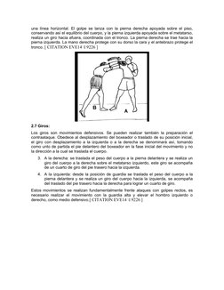 una línea horizontal. El golpe se lanza con la pierna derecha apoyada sobre el piso,
conservando así el equilibrio del cuerpo