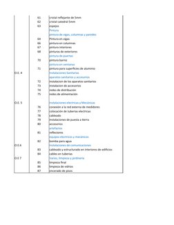 61
cristal reflejante de 5mm
62
cristal catedral 5mm
63
espejos
Pintura
pintura de vigas, columnas y paredes
64
Pintura en vi
