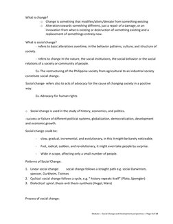 Social Change and Development Perspectives | PDF | Social Structure ...