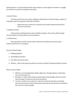 Social Change and Development Perspectives | PDF | Social Structure ...