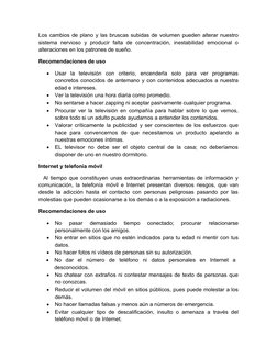 Los cambios de plano y las bruscas subidas de volumen pueden alterar nuestro
sistema  nervioso  y producir falta  de  concent