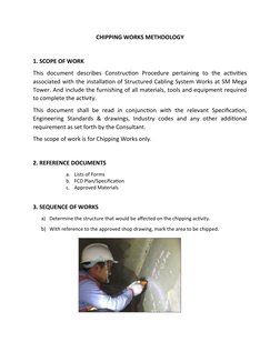 Chipping Works Methodology Guide | PDF | Personal Protective Equipment ...