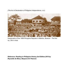 1898 Philippine Independence Proclamation | PDF | Philippines