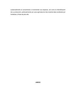 sustancialmente al concentrarse e incrementar sus espacios, así como la intensificación
de su producción, particularmente por