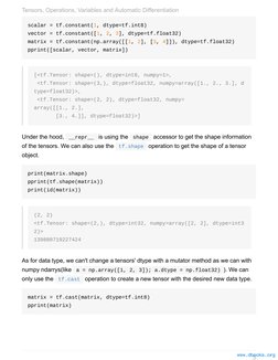 scalar = tf.constant(1, dtype=tf.int8)
vector = tf.constant([1, 2, 3], dtype=tf.float32)
matrix = tf.constant(np.array([[1, 2