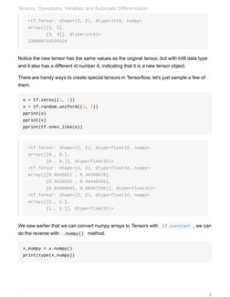 <tf.Tensor: shape=(2, 2), dtype=int8, numpy=
array([[1, 2],
       [3, 4]], dtype=int8)>
139880719226416
Notice the new tenso