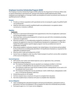 VA Employee Incentive Scholarship Program | PDF | Veterans Health ...