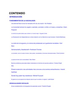 (kindle:embed:0006?mime=image/jpg)CONTENIDO
INTRODUCCIÓN
FUNDAMENTOS DE LA SOCIOLOGÍA
Una derrota física nunca ha marcado el