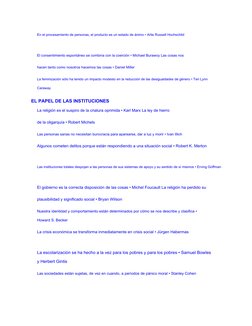 En el procesamiento de personas, el producto es un estado de ánimo • Arlie Russell Hochschild
El consentimiento espontáneo se