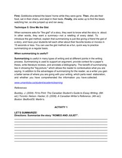 Techniques for Summarizing Academic Texts | PDF | Roanoke Colony ...