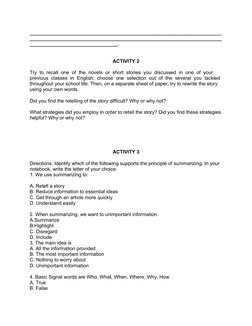 Techniques for Summarizing Academic Texts | PDF | Roanoke Colony ...