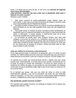 euros, y el riesgo que se corre es alto, lo veo como una solución de segundo
nivel y poco recomendable.
¿Qué garantías notari
