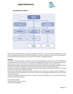 Página | 3  
 
Auditoria Administrativa 
 
 
 
 
 
 
 
 
 
 
 
 
 
 
 
 
 
 
Para fortalecer el funcionamiento de la empres
