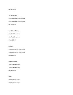 Script Freebitcoindocx - Compress | PDF | Bitcoin | Web 2.0