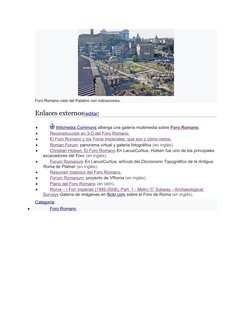 (https://commons.wikimedia.org/wiki/File:RomaForoRomanoVedutaDaPalatino2.JPG)Foro Romano visto del Palatino con indicaciones
