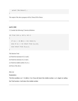 GATE C Programming Previous Year Questions | PDF | Parameter (Computer ...