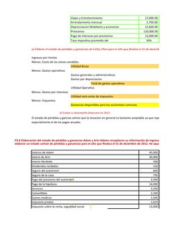 Viajes y Entretenimiento
        17,000.00 
Arrendamiento mensual
          2,700.00 
Deprecciacion Mobiliario y accesorios