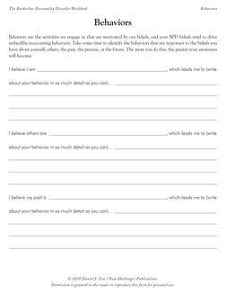 The Borderline Personality Disorder Workbook by Daniel J. Fox, PHD ...