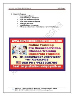 ADV. JAVA With SCWCD/ OCWCD Material