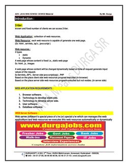 ADV. JAVA With SCWCD/ OCWCD Material