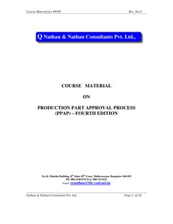 Course Material for PPAP 
 
Rev. No.0 
Nathan & Nathan Consultants Pvt. Ltd. 
 
Page 1  of 18 
 
 
 
 
 
 
 
 
 
 
 
 
 
Q Na