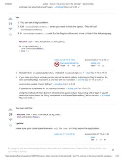 Android - How Do I Hide A Menu Item in The Actionbar - Stack Overflow ...