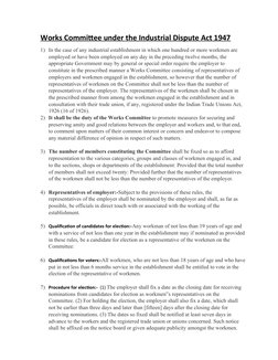 Works Committee Overview and Election Process | PDF | Elections ...